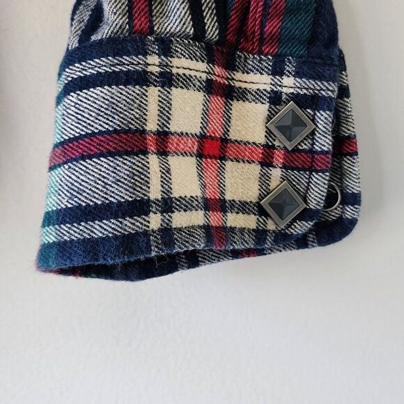 Ralph Lauren Plaid Snap Button Down Shirt | Western Red Green Blue Size S - Picture 4 of 10